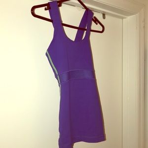 Lululemon Cross Back Purple Tank Sz 4